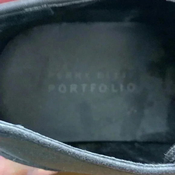 Perry  Ellis Portfolio 100% Leather Grey Casual Shoes Size 10.5 - Picture 4 of 9
